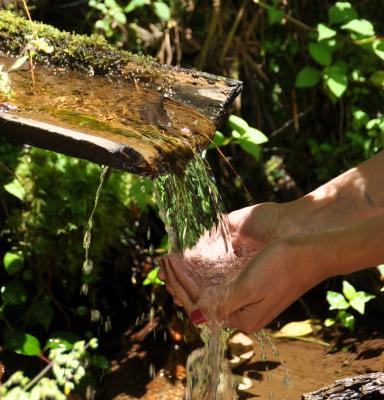 agua manos